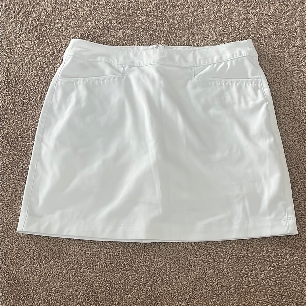 PGA Tour White Mini Skirt Resort Wear